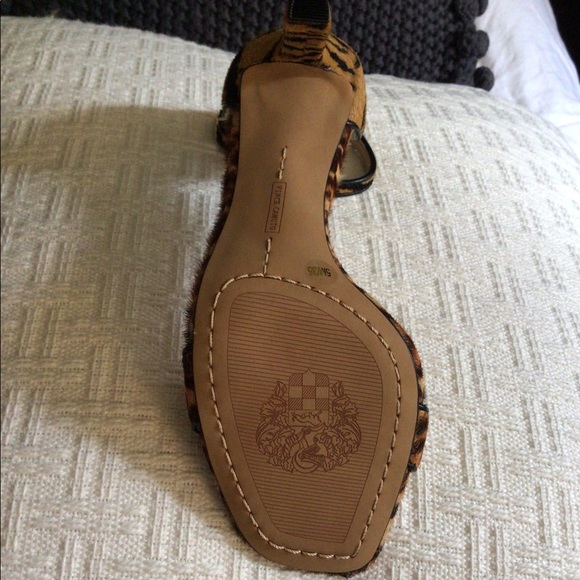 Vince Camuto animal print ankle strap heels - Picture 6 of 6